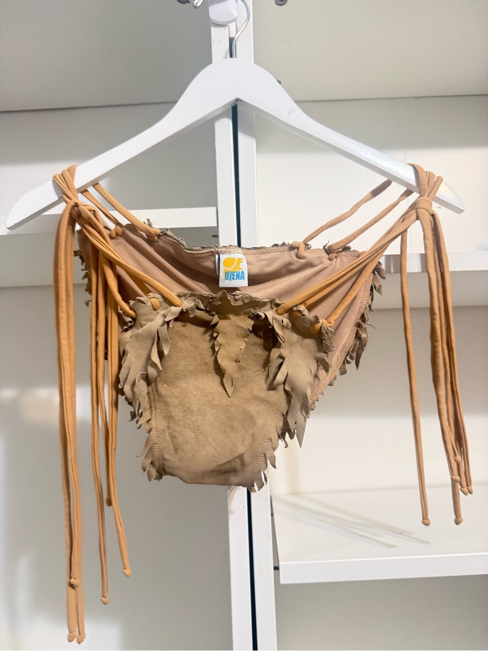 UJENA Diamond Head Chamois Bikini Bottom - 100% Suede • MED - Picture 6 of 12